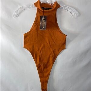 Stylish Orange Bodysuit by